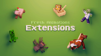Fresh Animations: Extensions vanilla plus Minecraft texture pack screenshot 1