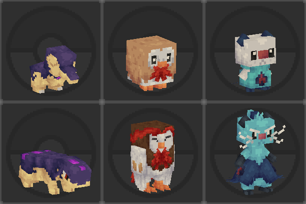 Fully Hisuian Starters (Cobblemon) mods Minecraft texture pack thumbnail
