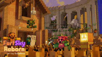 FurSky Reborn 16x themed Minecraft texture pack screenshot 1