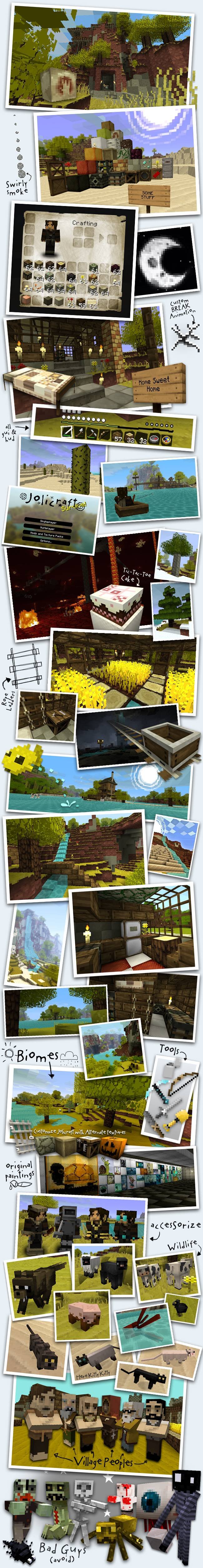 [16p]Jolicraft themed Minecraft texture pack screenshot 2