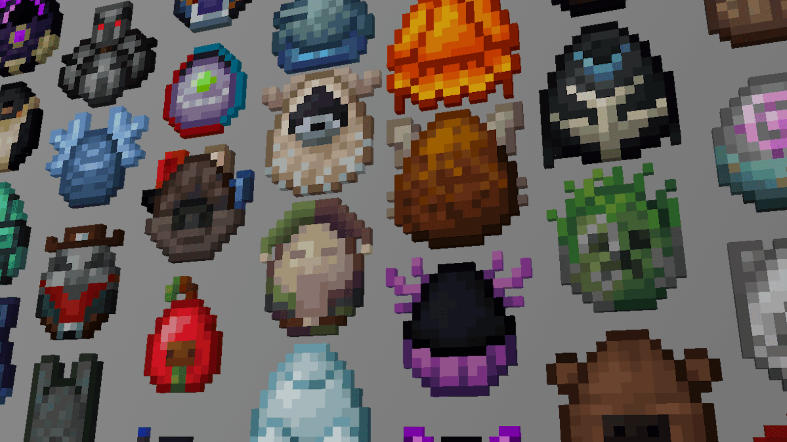 Modded Omelet - Modern Spawn Eggs themed Minecraft texture pack screenshot 1