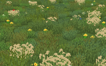 Os' Colorful Grasses vanilla plus Minecraft texture pack thumbnail