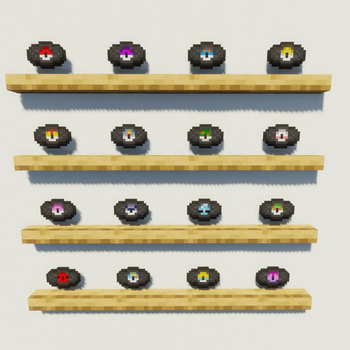 Poké Discs themed Minecraft texture pack screenshot 1