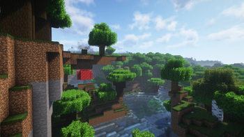 Round Trees vanilla plus Minecraft texture pack screenshot 2