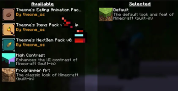 Theone's Eating Animation Pack 16x tweaks Minecraft texture pack thumbnail