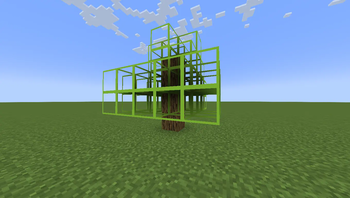 Tree Xray (Unobtrusive Leaves) 16x clean Minecraft texture pack screenshot 1
